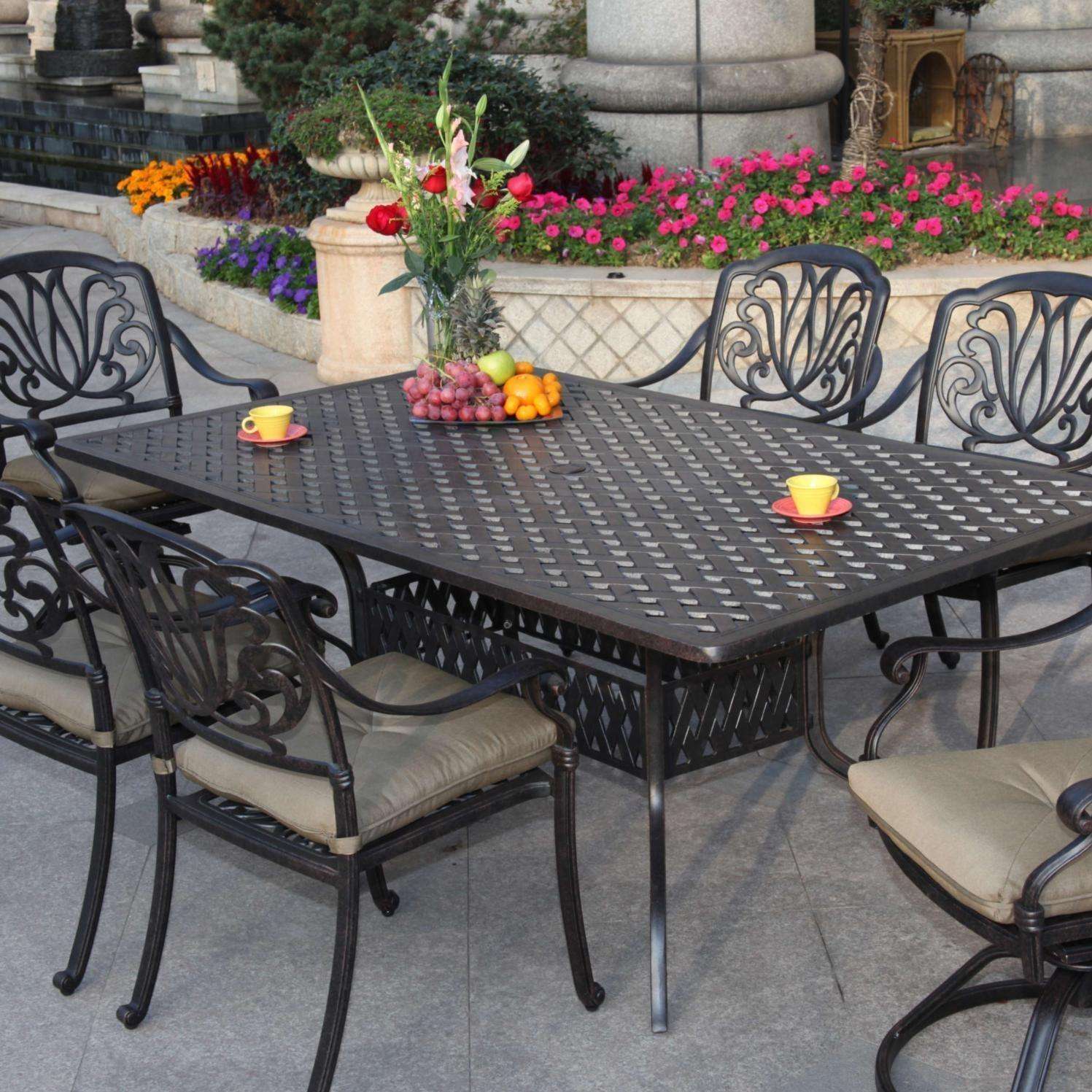 Maybe you would like to learn more about one of these? Darlee Elisabeth 7 Piece Cast Aluminum Patio Dining Set