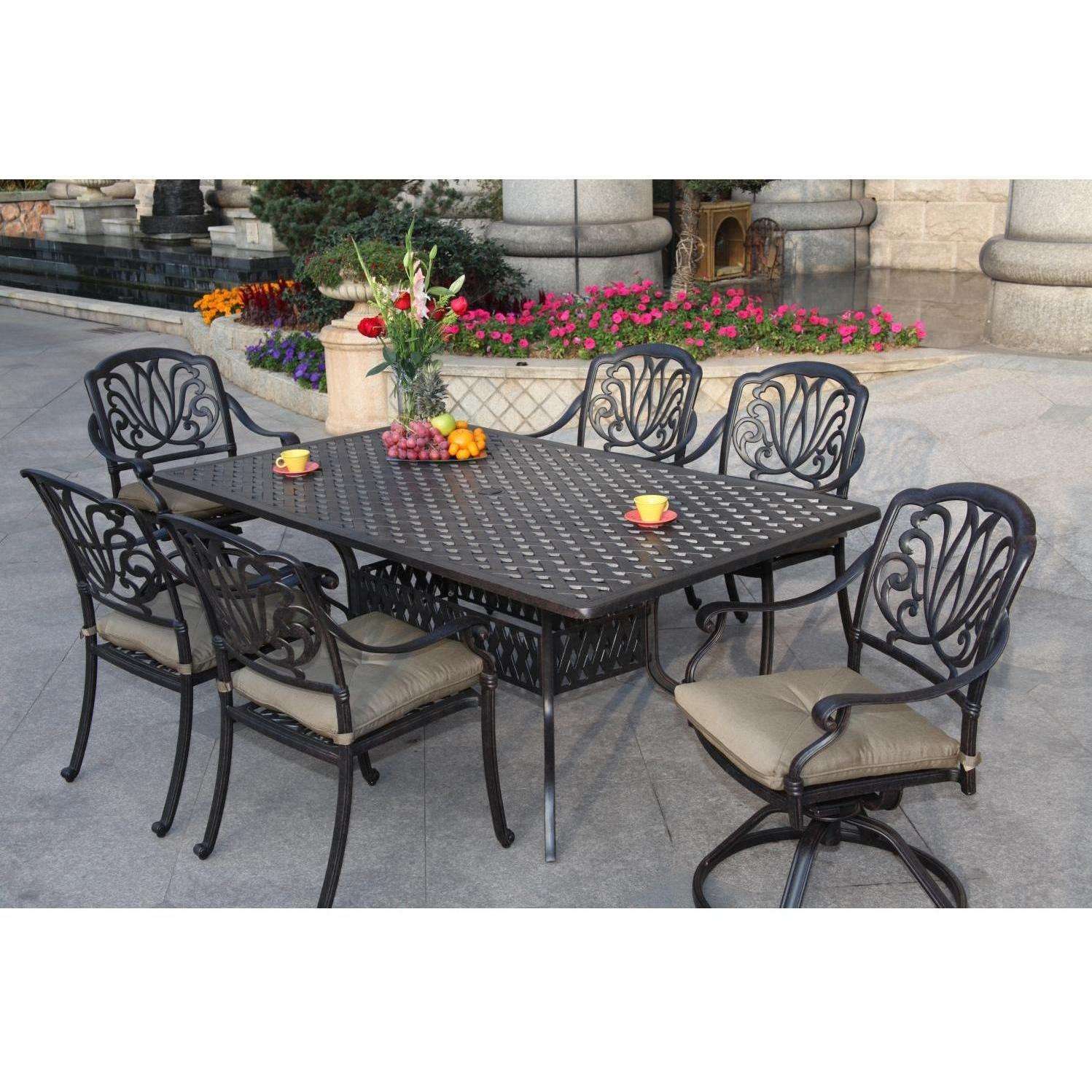 Maybe you would like to learn more about one of these? Darlee Elisabeth 7 Piece Cast Aluminum Patio Dining Set